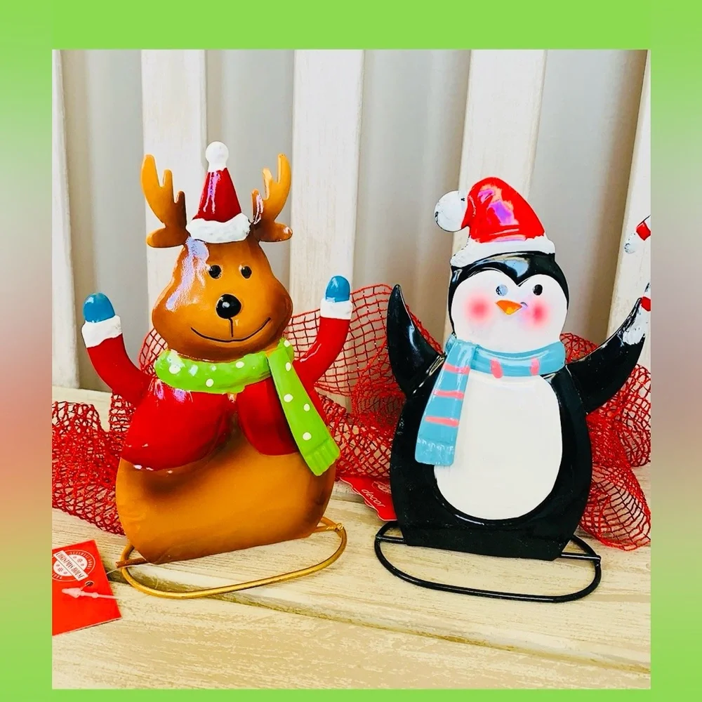 Clearance~Christmas TableTop Metal for Shelf 🎄🆕🎄⭐️A 2 for $14 Item ⭐️